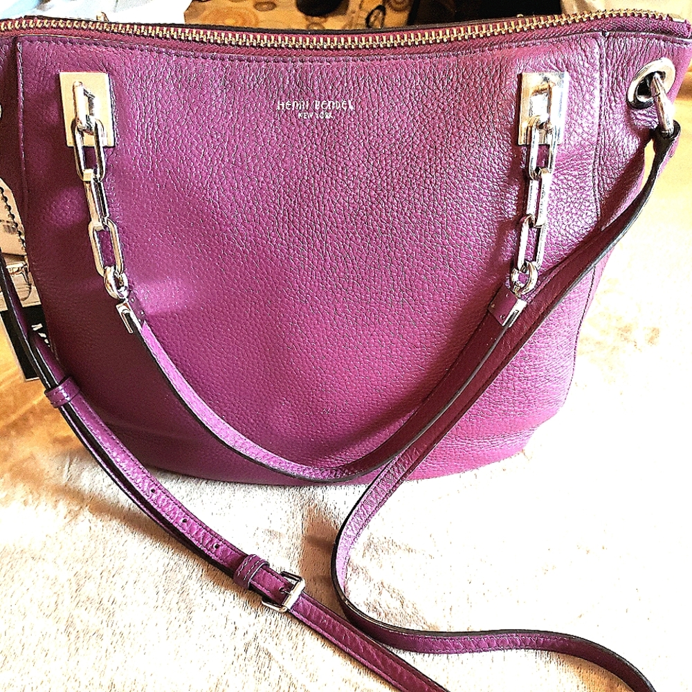 Henri Bendel purple hobo